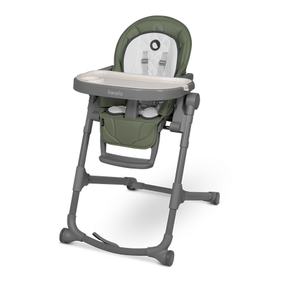 Lionelo Cora Plus Grey/Green Olive - High Chair