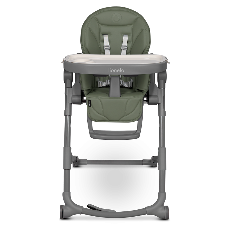 Lionelo Cora Plus Grey/Green Olive - High Chair