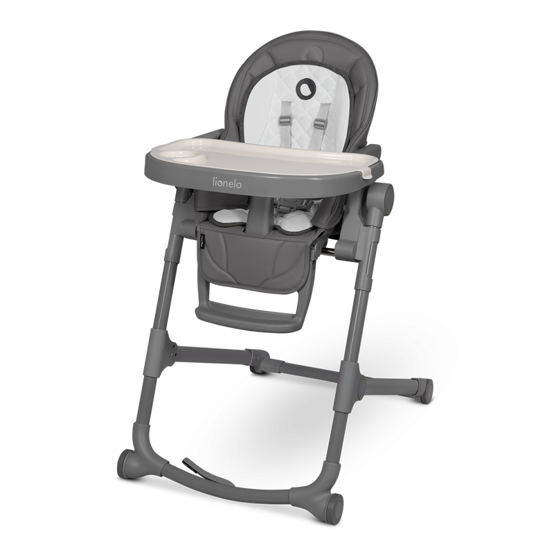 Lionelo Cora Plus Grey/Green Olive - High Chair