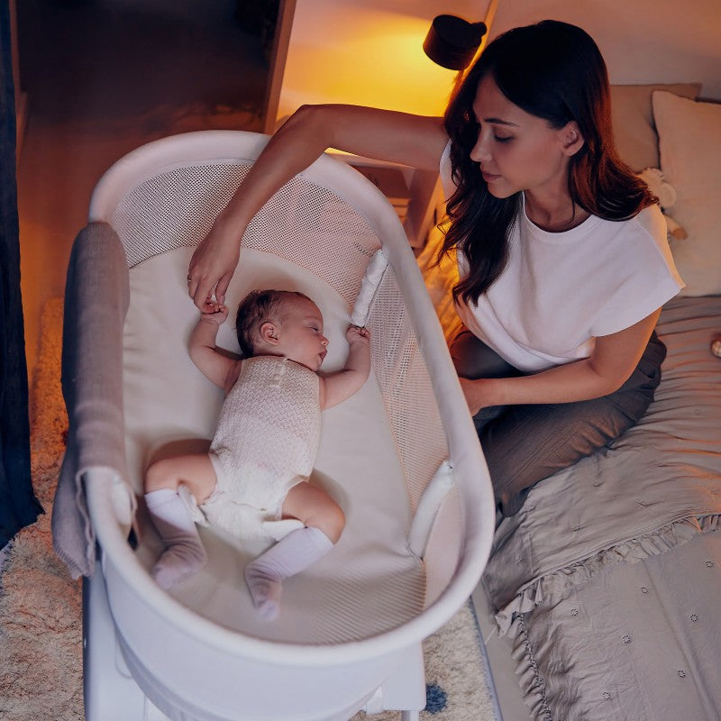 Lionelo Coral White - Cot Cradle With Built in Scales