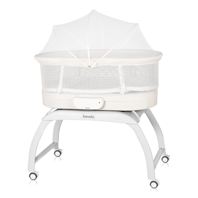 Lionelo Coral White - Cot Cradle With Built in Scales