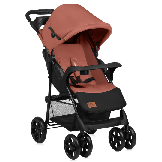 Lionelo Emma Plus - Lightweight Stroller Beige/Green/Coral/Grey