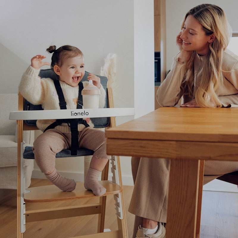 Lionelo Floris Grey/White - High Chair