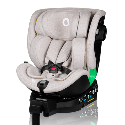 Lionelo Harmony i-Size Beige Bamboo 360 Rotational Car Seat