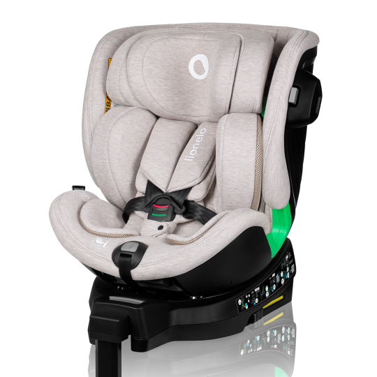 Lionelo Harmony i-Size PBeige Bamboo 360 Rotational Car Seat