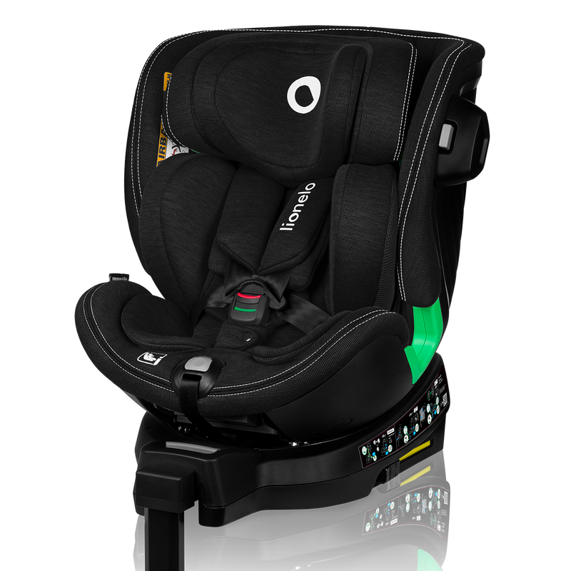 Lionelo Harmony i-Size Black Carbon Bamboo 360 Rotational Car Seat