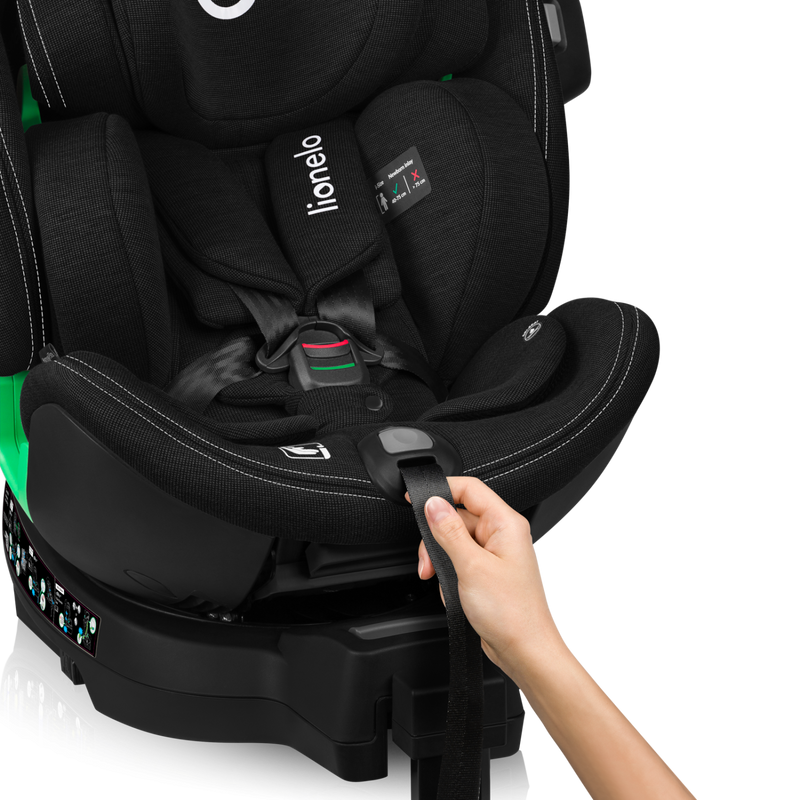 Lionelo Harmony i-Size Black Carbon Bamboo 360 Rotational Car Seat