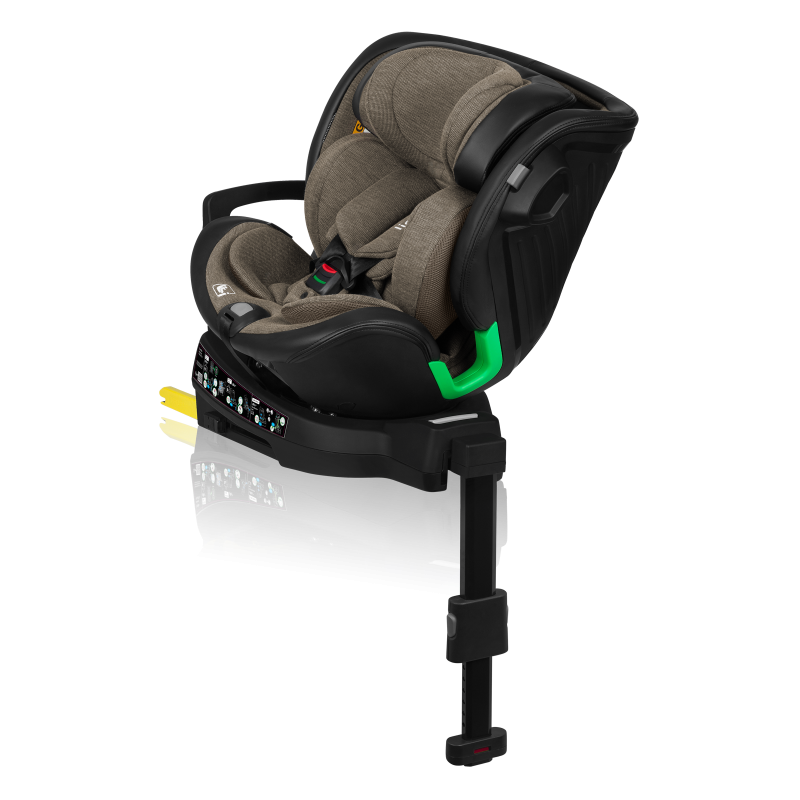 Lionelo Harmony i-Size Green olive Leather Bamboo 360 Rotational Car Seat