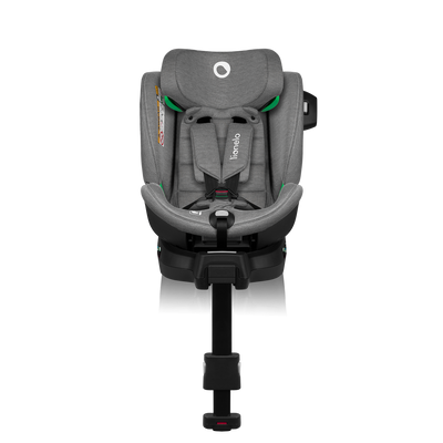 Lionelo Harmony i-Size Grey Concrete Bamboo 360 Rotational Car Seat