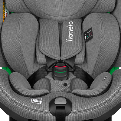 Lionelo Harmony i-Size Grey Concrete Bamboo 360 Rotational Car Seat