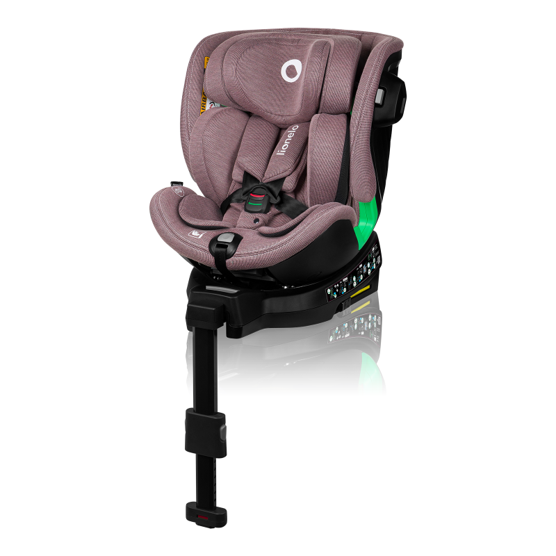 Lionelo Harmony i-Size Pink Mauve Bamboo 360 Rotational Car Seat