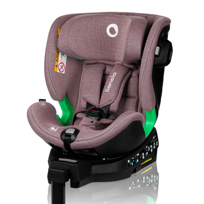 Lionelo Harmony i-Size Pink Mauve Bamboo 360 Rotational Car Seat