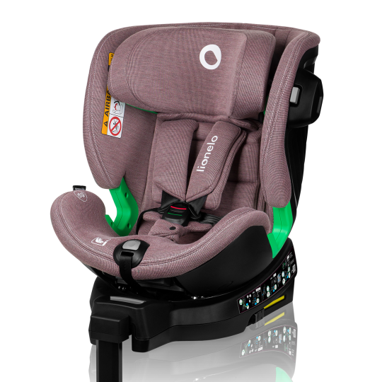 Lionelo Harmony i-Size Pink Mauve Bamboo 360 Rotational Car Seat