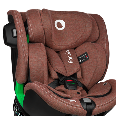 Lionelo Harmony i-Size Red Brick Bamboo 360 Rotational Car Seat