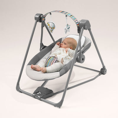 Lionelo Otto Cozy Grey — Bouncer - Rocker