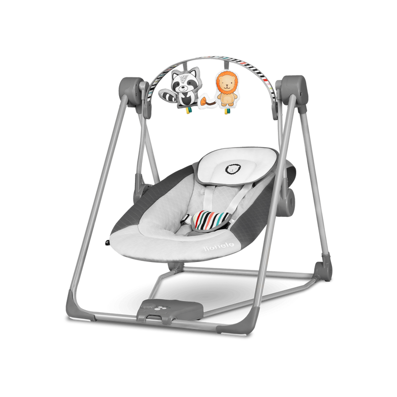 Lionelo Otto Cozy Grey — Bouncer - Rocker