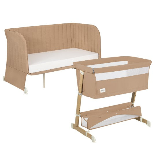 Lionelo Thomi Plus Beige Caramel - 5 in 1 Cot