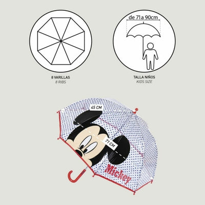 Mickey Mouse Transparent Umbrella