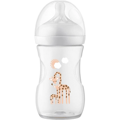 Avent Responsive Natural 260ml White Giraffe Bottle