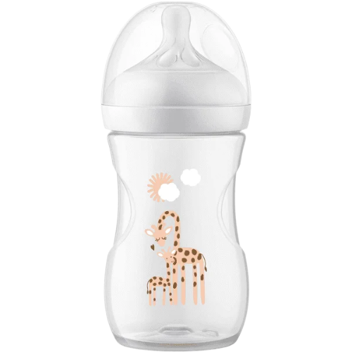 Avent Responsive Natural 260ml White Giraffe Bottle