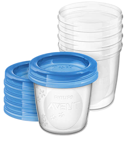 Avent 5pcs Food Storage containers With Lids 180ml