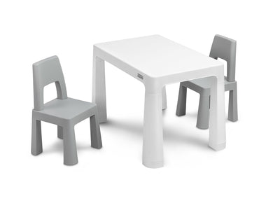 TOYZ Children's Table And 2 Chair Set Monti Grey/Pink/Mint