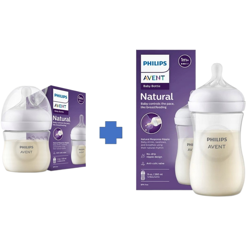 Avent Responsive Natural 260ml + 125ml Bottle