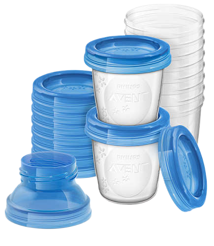 Avent 10pcs Food Storage containers With Lids 180ml