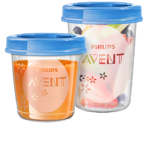 Avent 20pcs Food Storage containers With Lids and Spoon