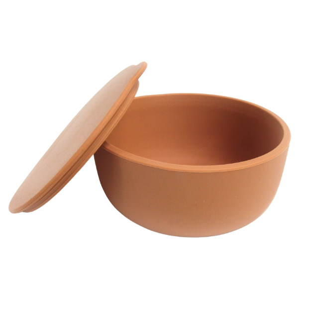 Pippeta Silicone Bowl + Lid Ginger Rust