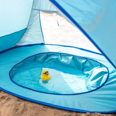 Children's Beach Tent With Pool Blue