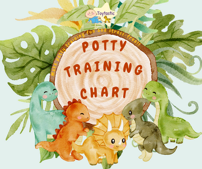Baby Dino Potty Training Reward Magnetic Chart