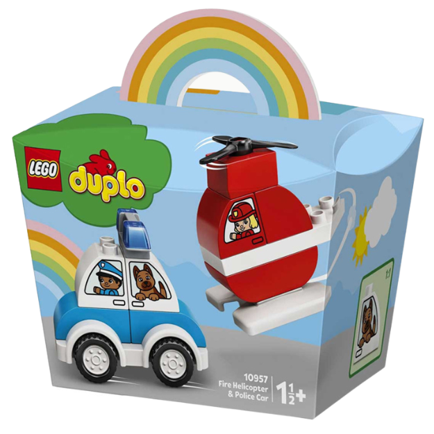 Lego Duplo My First Firefighting Helicopter And Police Car