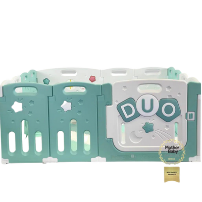 DUO Teal Playpen 160cm x 160cm (Including Mats and Balls)