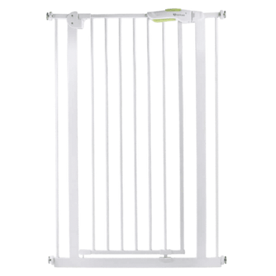 Q-Fix Extra Tall Pressure Fit Baby & Pet Safety Gate – 110cm Tall White/Black