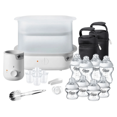 Tommee Tippee Closer To Nature Complete Feeding Set White/Black