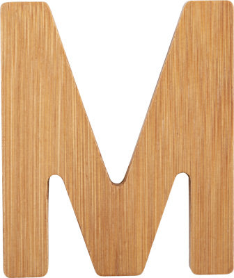 Bamboo Monster Wooden Letters
