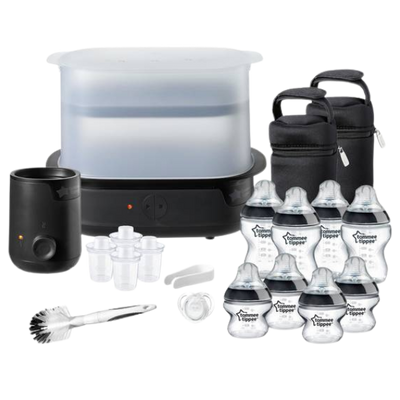 Tommee Tippee Closer To Nature Complete Feeding Set White/Black