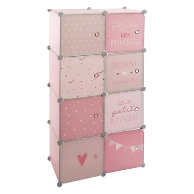 Children's Wardrobe Storage Pink/Blue